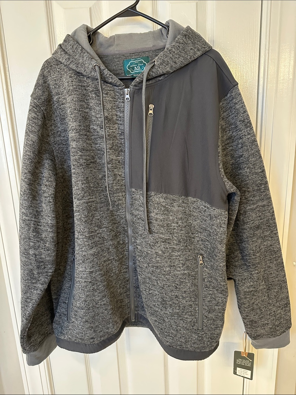 Arthur Beale AB XXL Hooded Zip Jacket - Grey